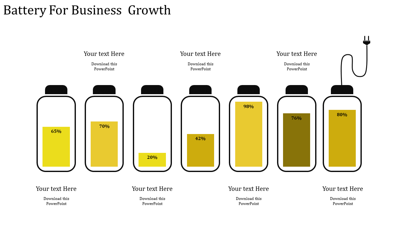 business strategy template-Battery For Business Growth-7-Yellow